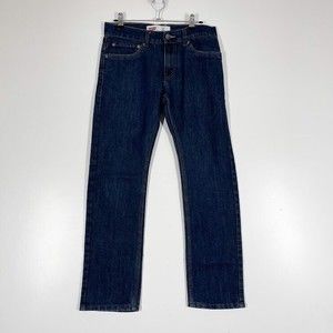Levi's 511 Slim Fit Jeans Boys Dark Wash Mid-Rise Classic Straight Denim Size 16